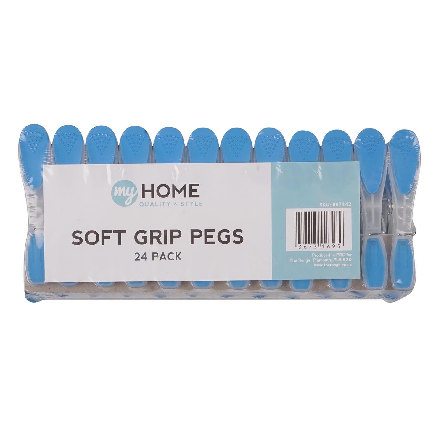 My Home Pack of 25 Premium Soft Grip Pegs Image 1