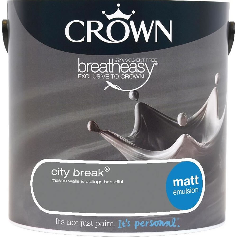 Crown City Break Matt Emulsion Paint 2.5L Image 1