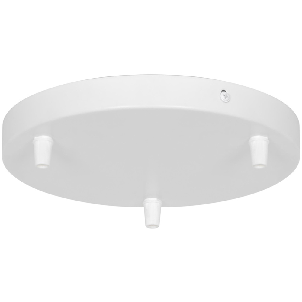 Nordlux Luana 3-Exits White Metal Pendant Light Canopy Image 1