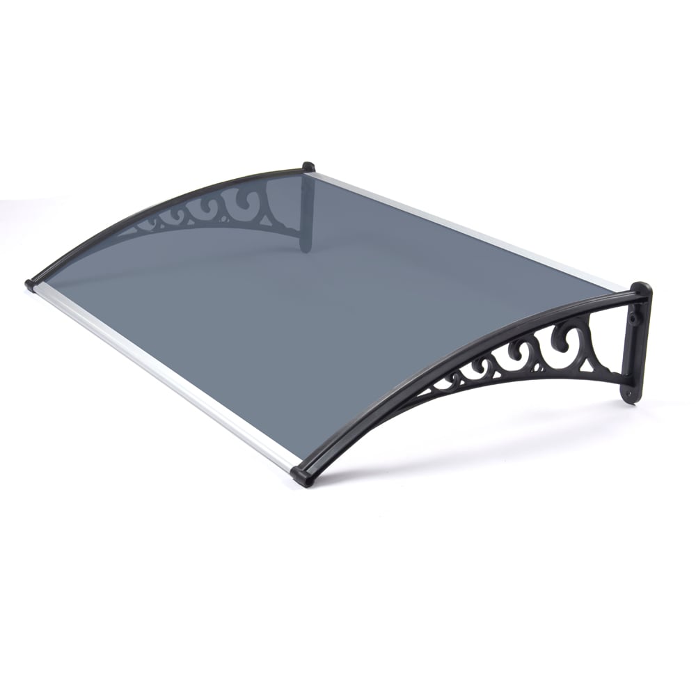 Greenhurst Black Tinted Door Canopy 1m Image 2