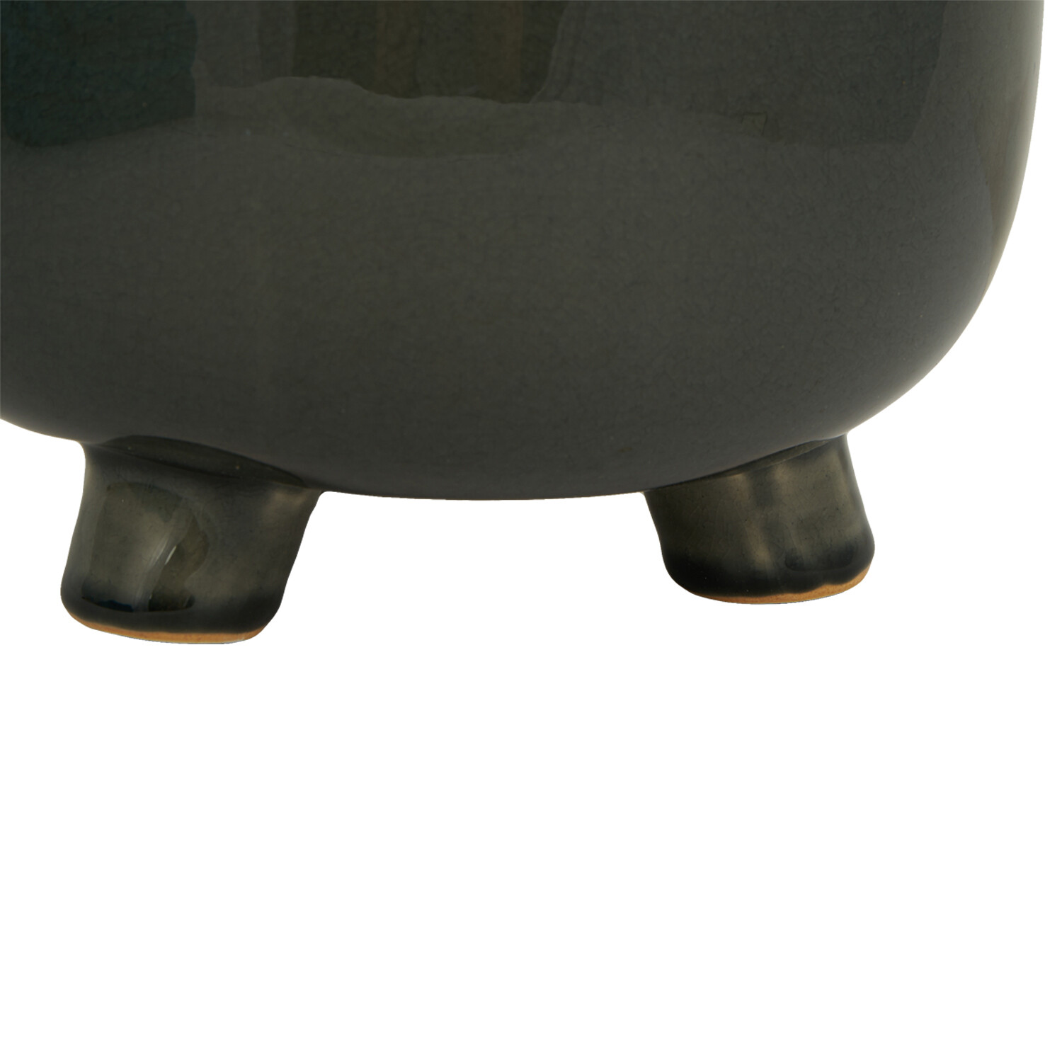 Reactive Glaze Footed Planter - Sage Image 7
