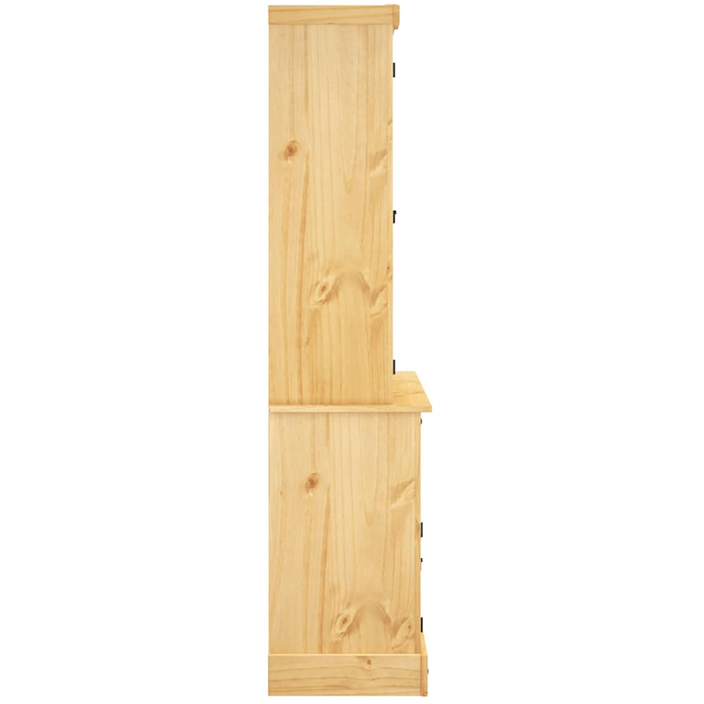 vidaXL Corona 6 Door 3 Drawer Brown Solid Pine Wood Highboard Image 5