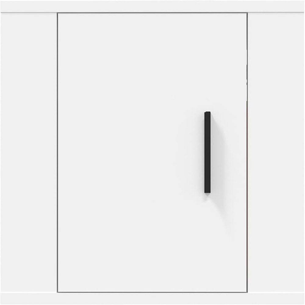 vidaXL Single Door White Wall Mounted Small TV Cabinet Image 5