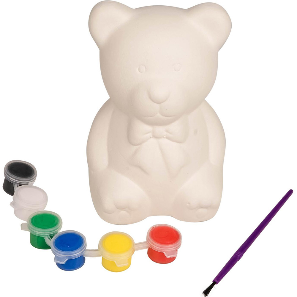 Crafty Club Paint Your Own Ceramic Bear Money Box Image 2