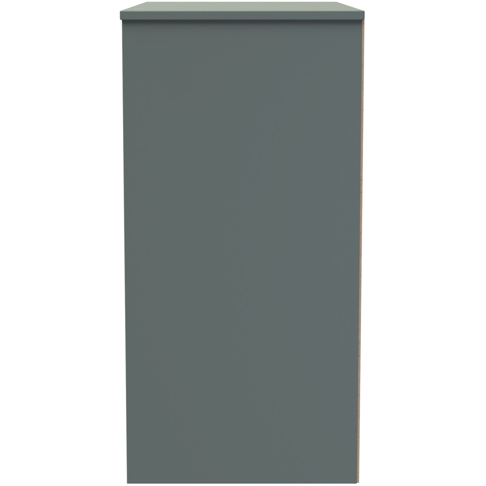 Crowndale New York 3 Drawer Reed Green Deep Chest of Drawers Ready Assembled Image 4