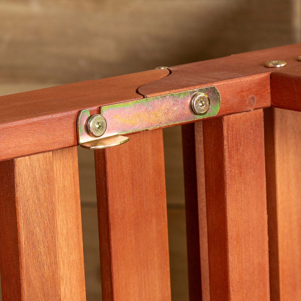 Samuel Alexander Wooden Foldable Sun Lounger with Wheels Image 5