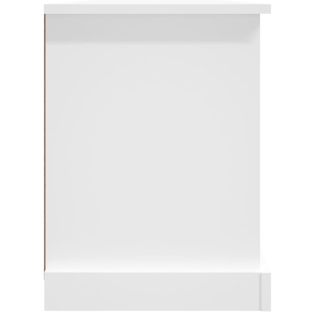 vidaXL 2 Drawer 4 Shelf White TV Cabinet Image 7