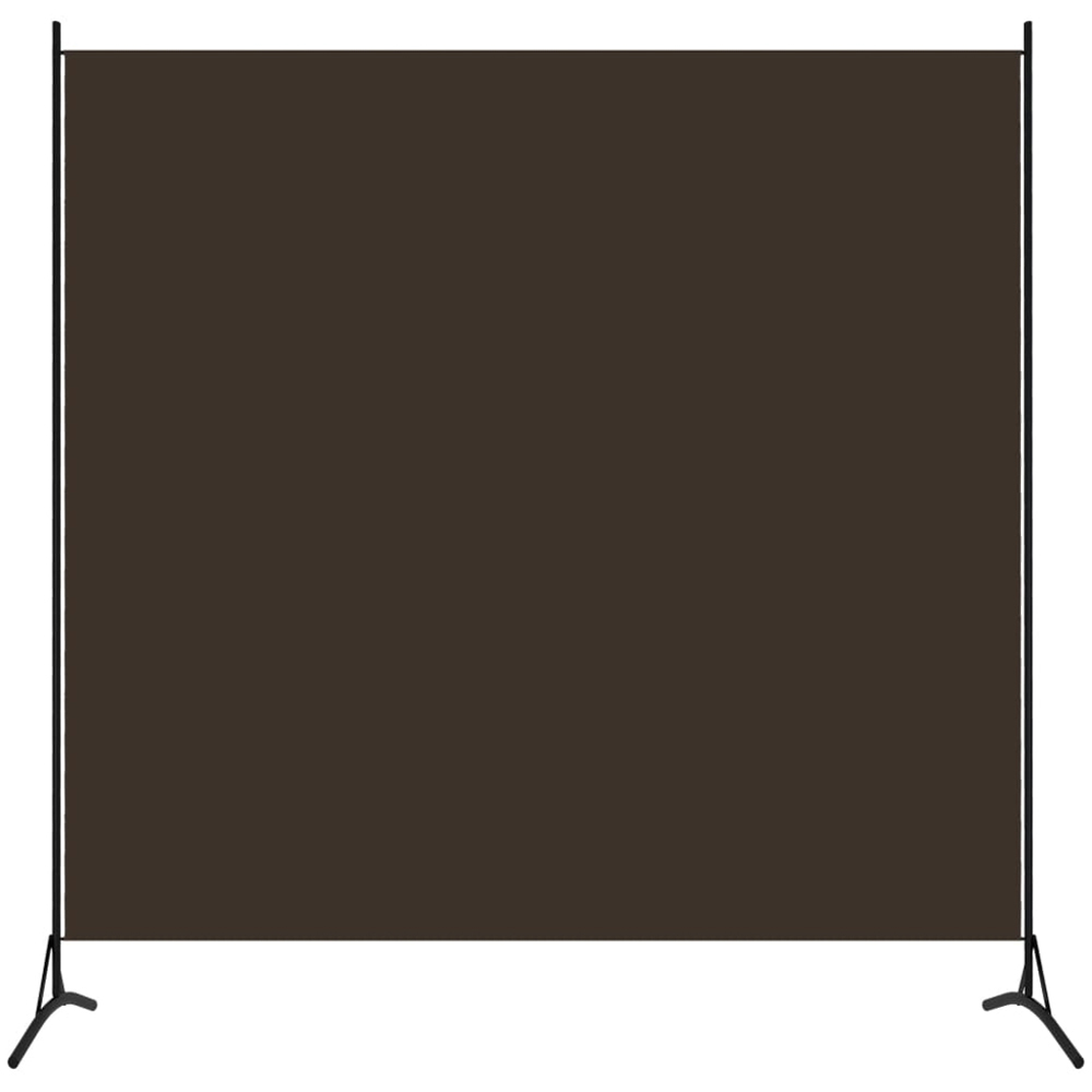 vidaXL Brown Panel Room Divider 175 x 180cm Image 2