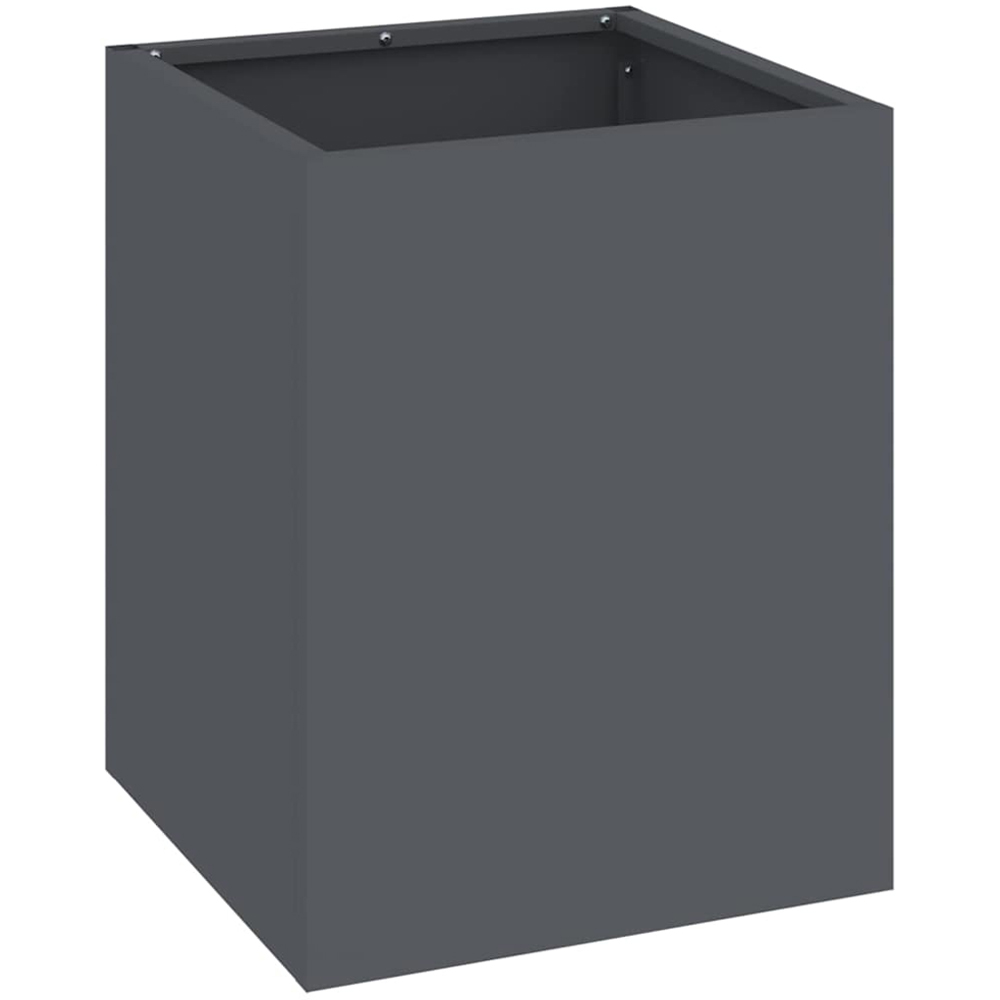 vidaXL Anthracite Cold Rolled Steel Garden Planter 40 x 32 x 32cm Image 1