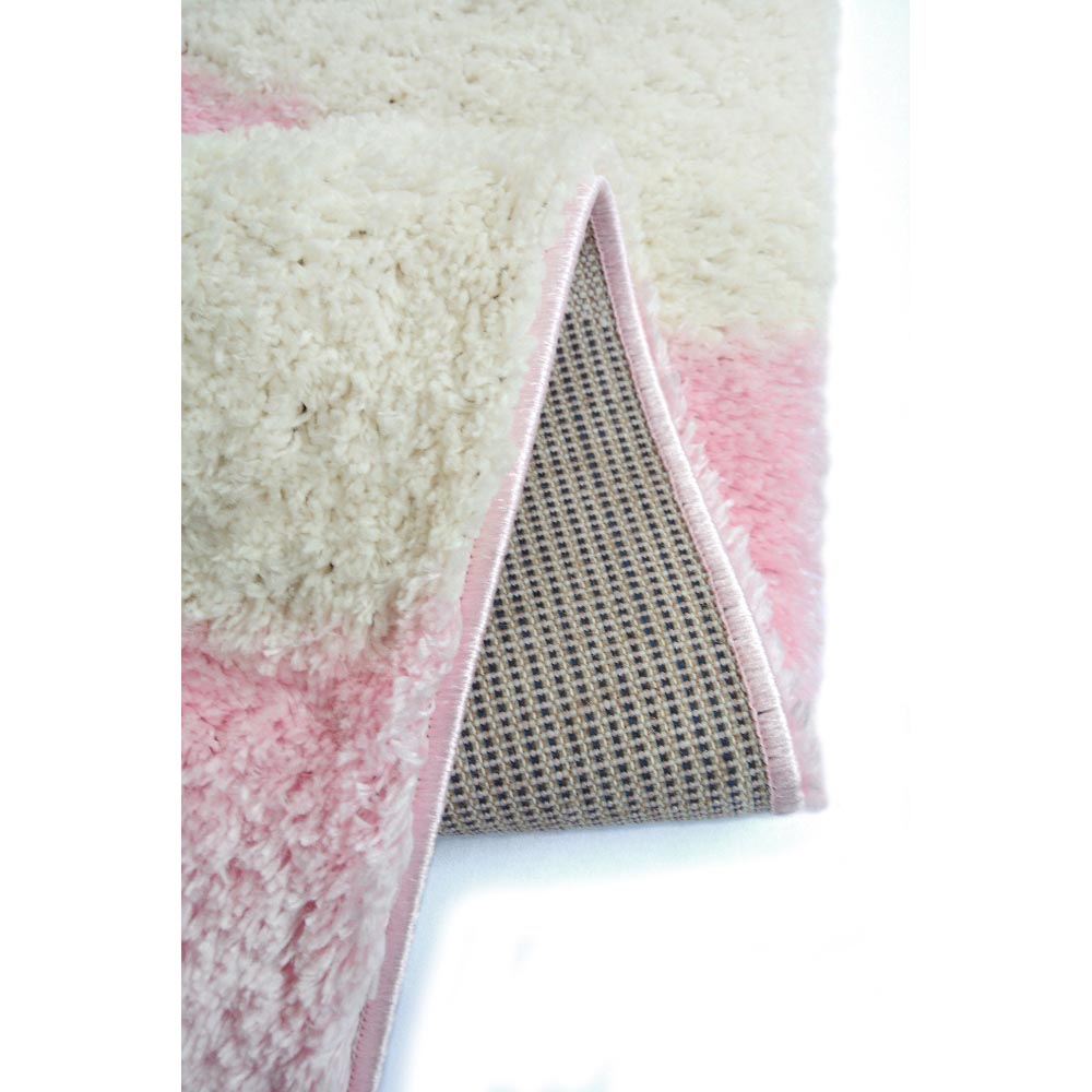 Homemaker Pink Snug Cloud Shaggy Rug 100 x 150cm Image 3