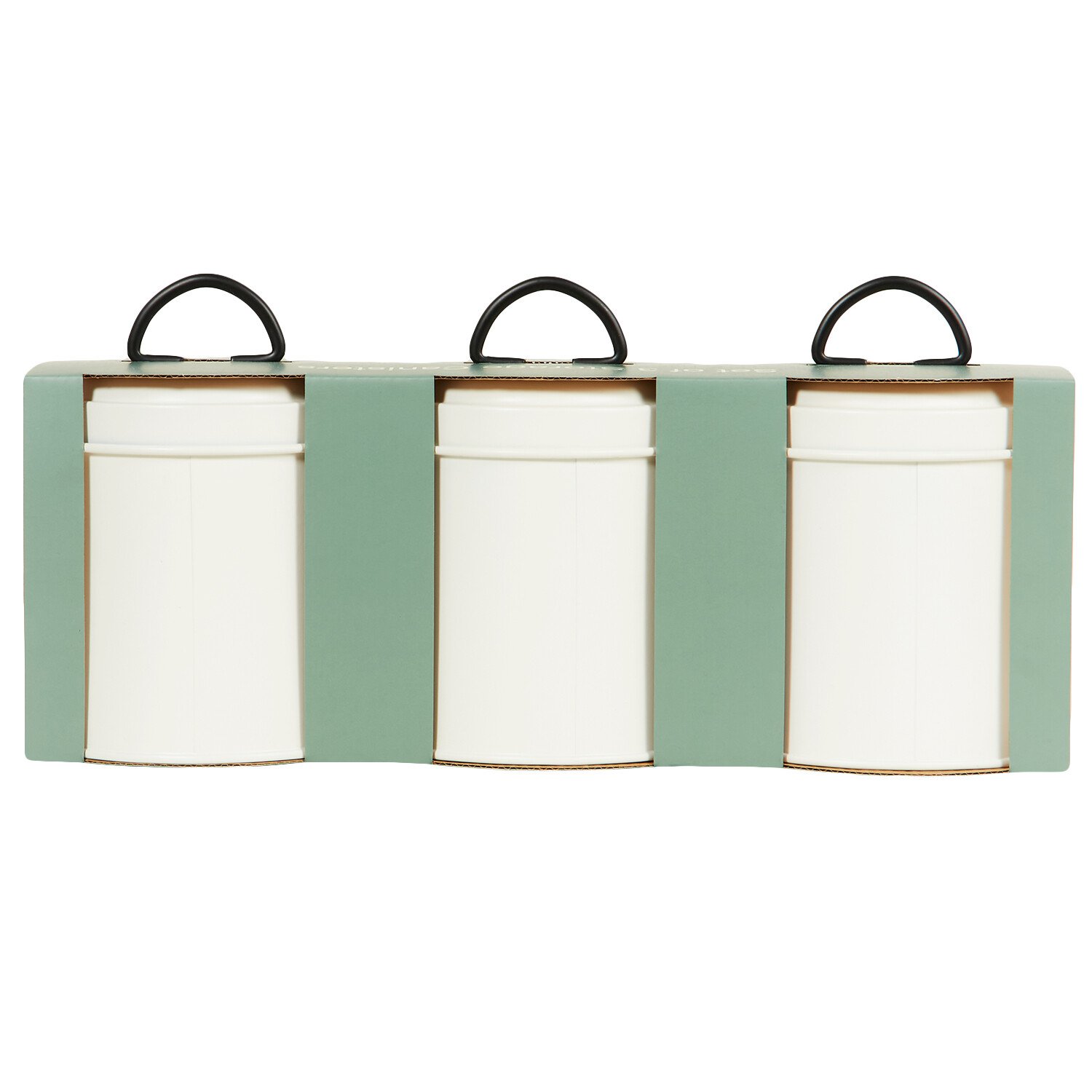 3 Piece Canister Set - White Image 4