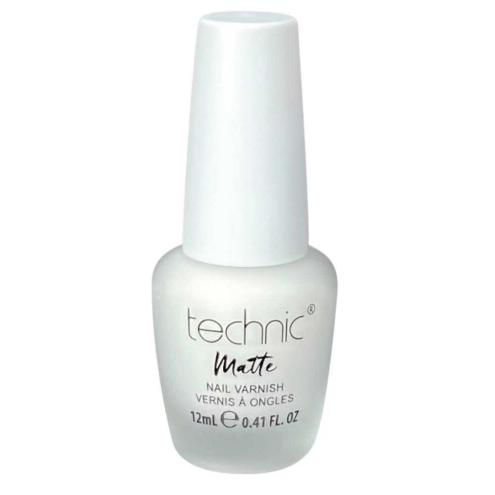 Technic Matte Nail Varnish Matte White Wilko
