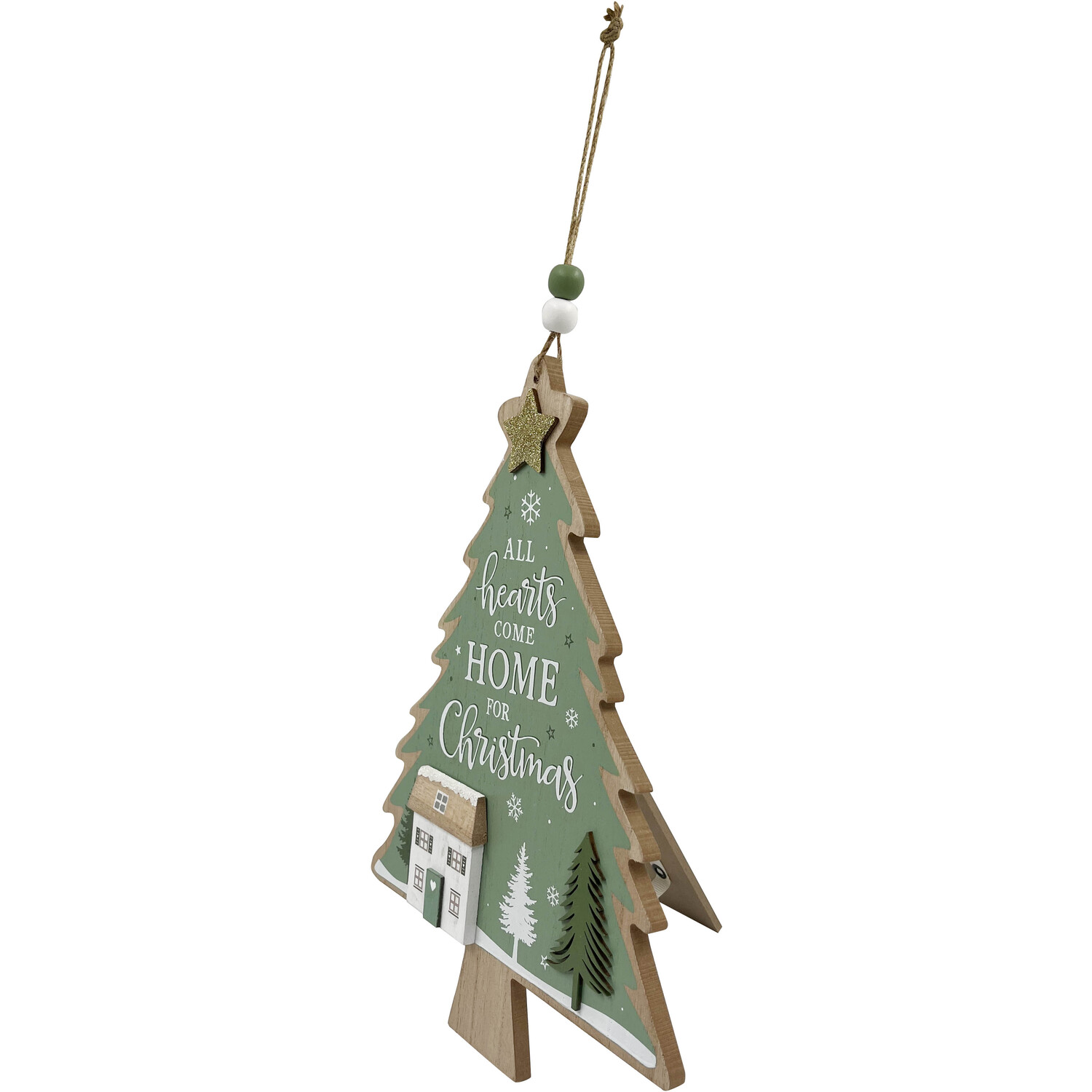 Home For Christmas Tree Sign - Green Image 2
