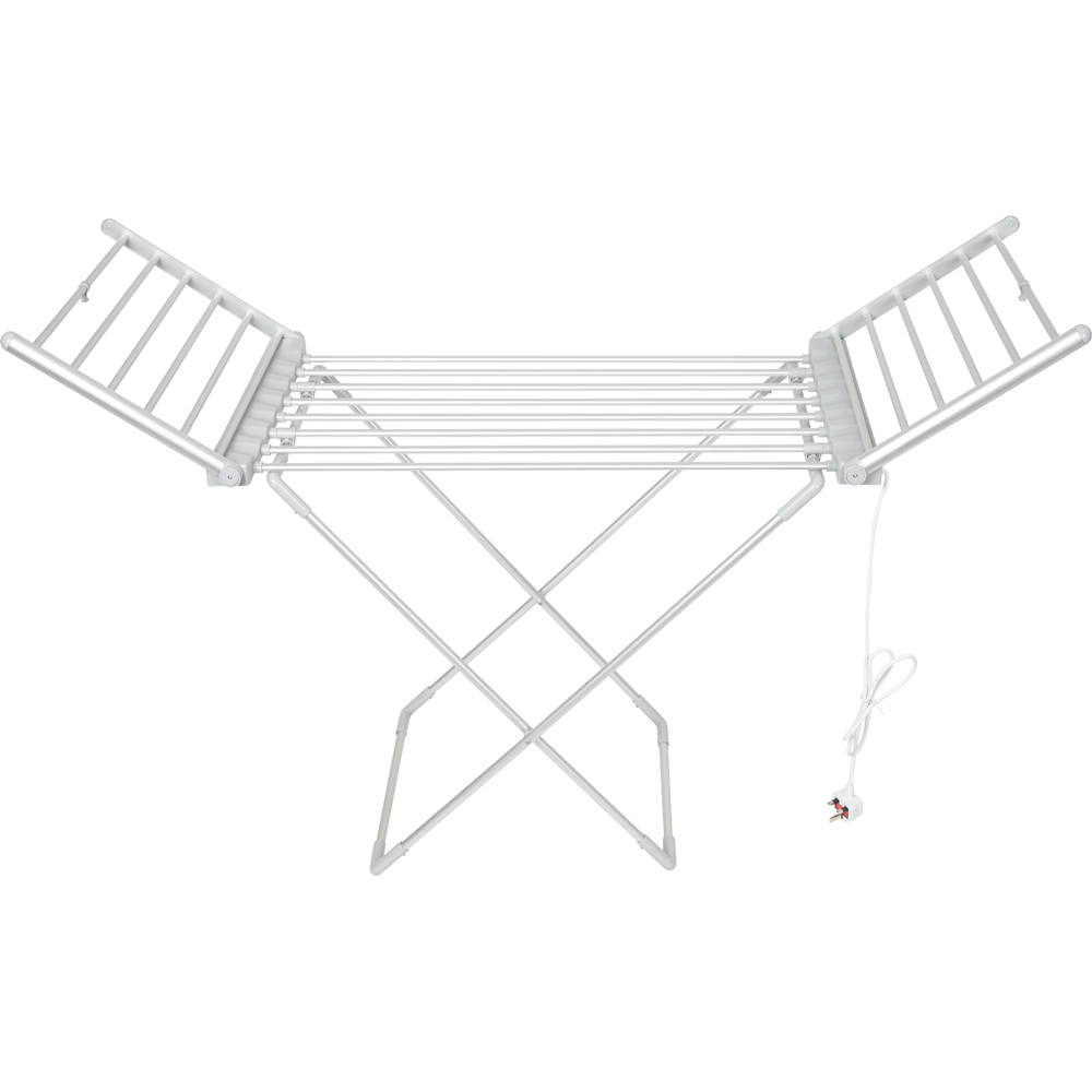 Groundlevel Winged Heated Electric Winged Airer with Cover Image 1