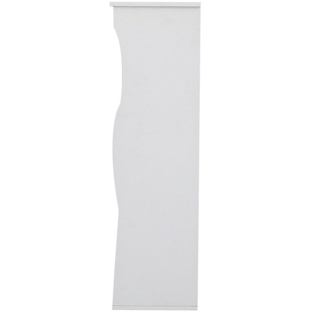 Home Source Polar 3 Tier White Kitchen Wall Mounted Shelf Image 4