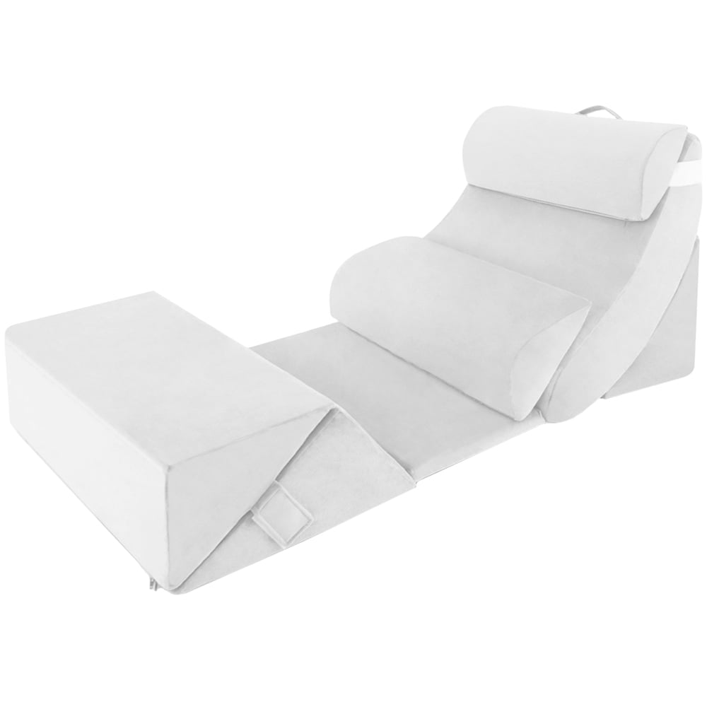 Costway White Adjustable Memory Foam Support Pillow Set 7 Piece Image 1