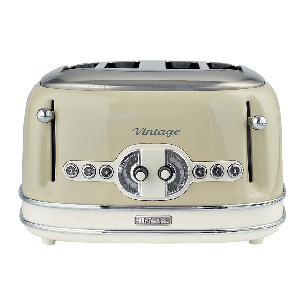 Ariete Cream Vintage 4 Slice Toaster Image 3