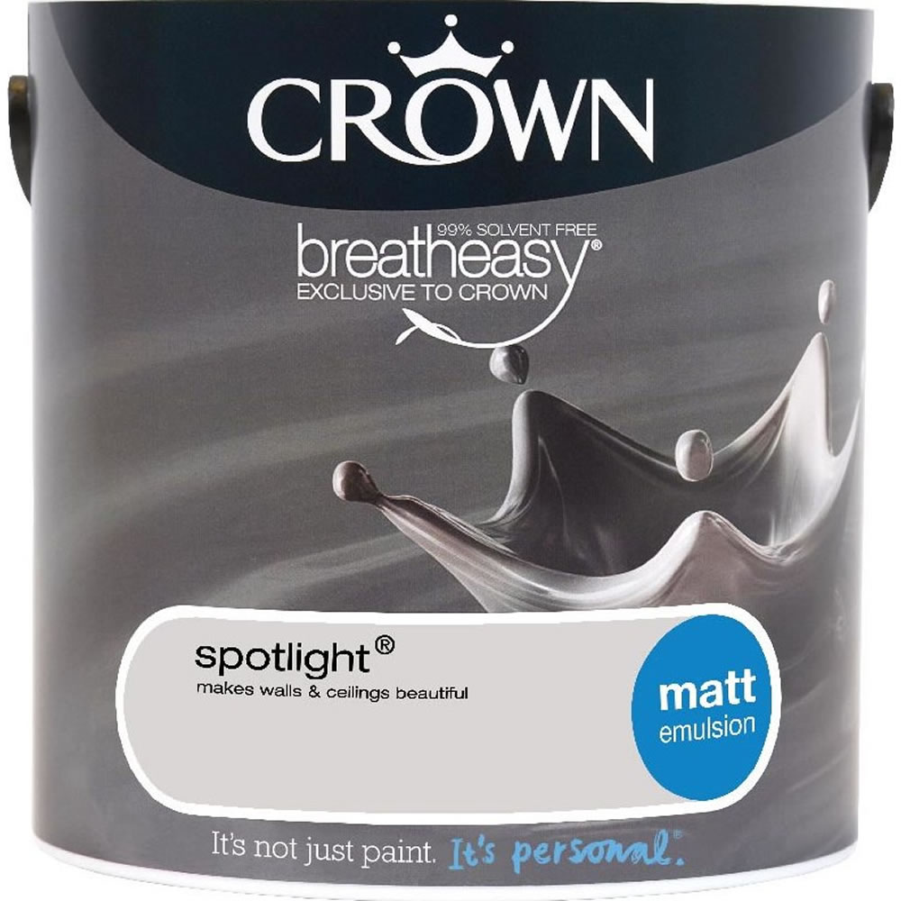 Crown Spotlight Matt Emulsion Paint 2.5L Image 1