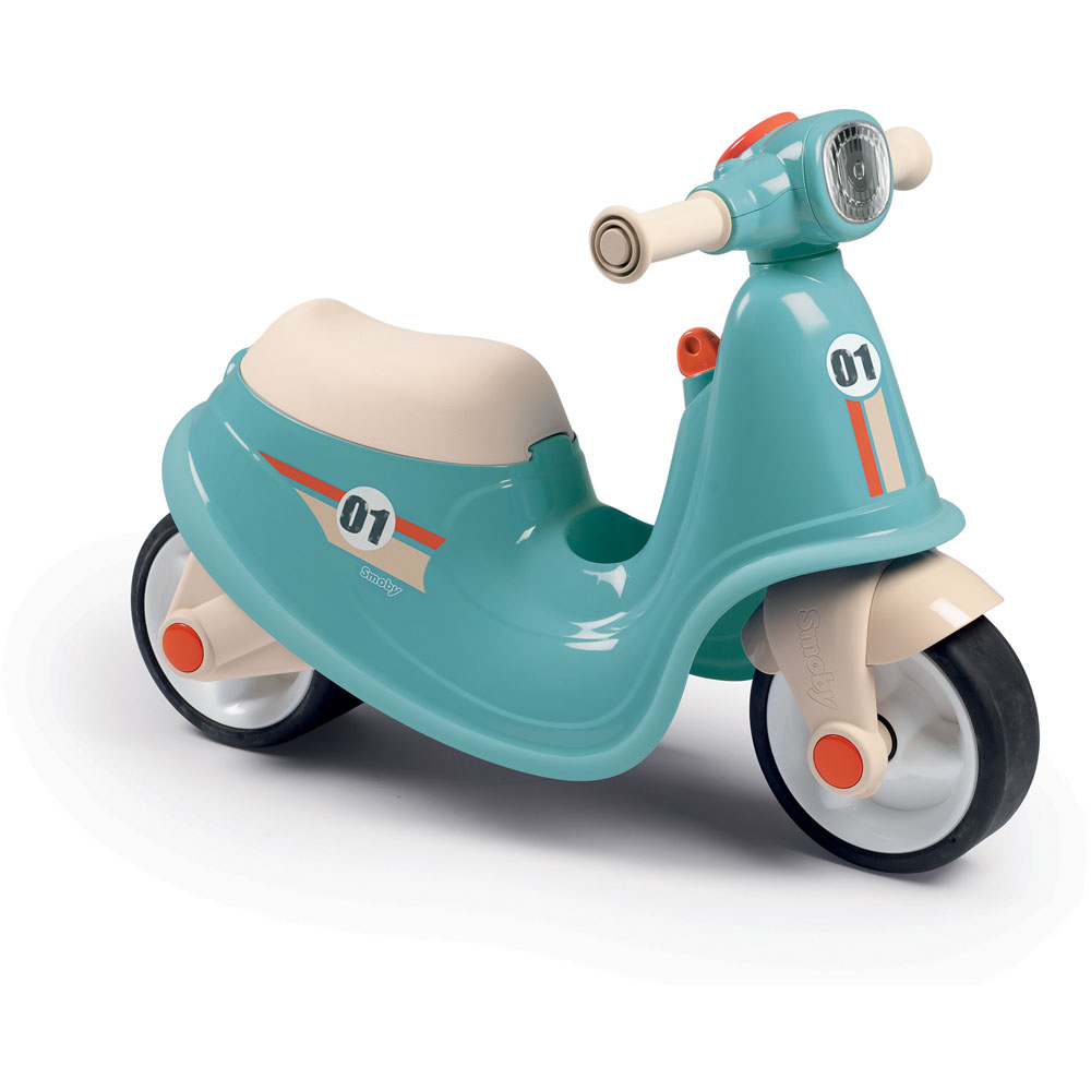 Smoby Euro Sky Blue Ride-On Scooter Image 1