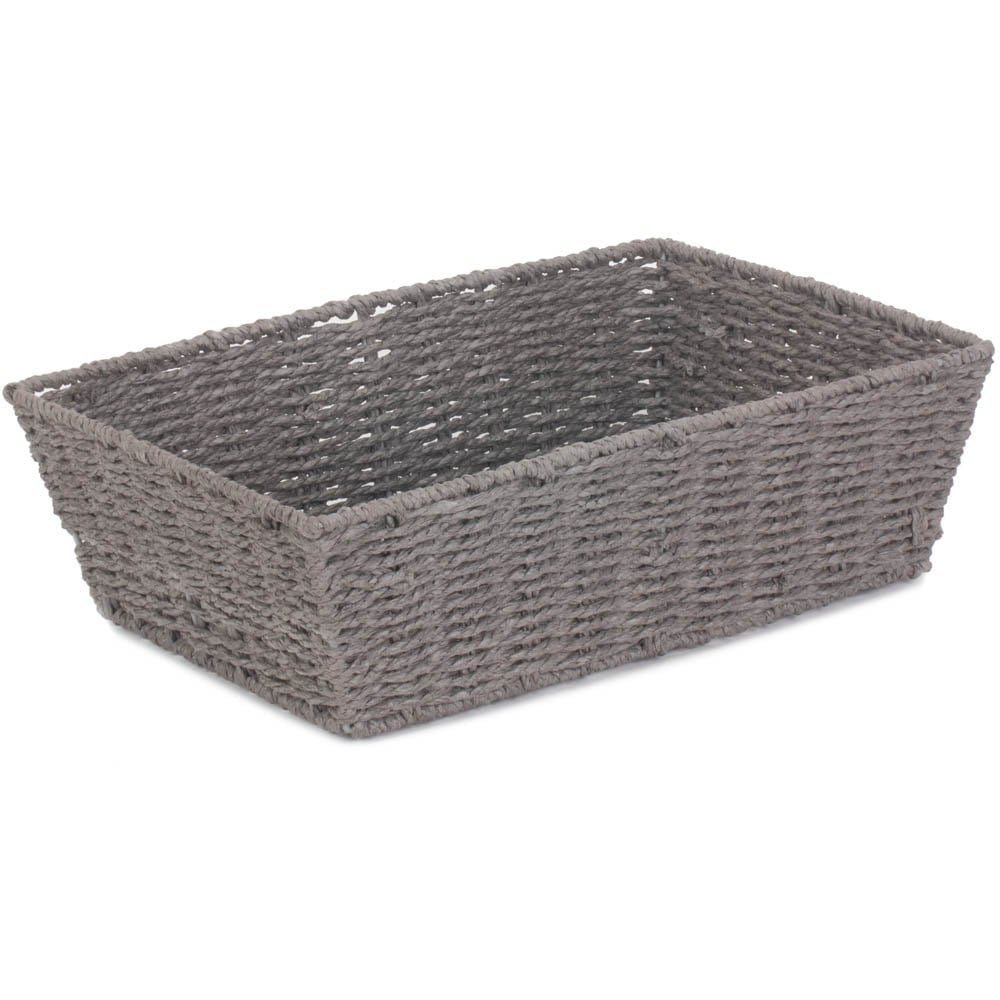 Red Hamper Large Grey Paper Rope Serving Tray Image 1