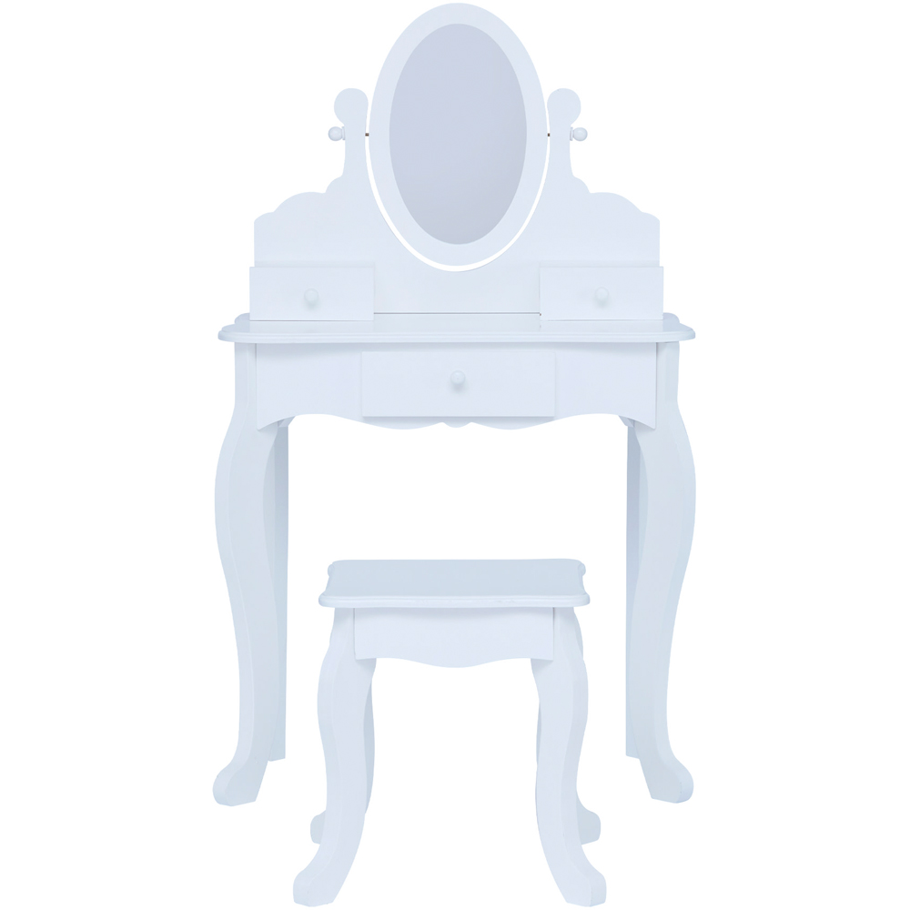 Teamson Kids Little Princess Rapunzel 3 Drawer White Medium Toy Vanity Set Image 2