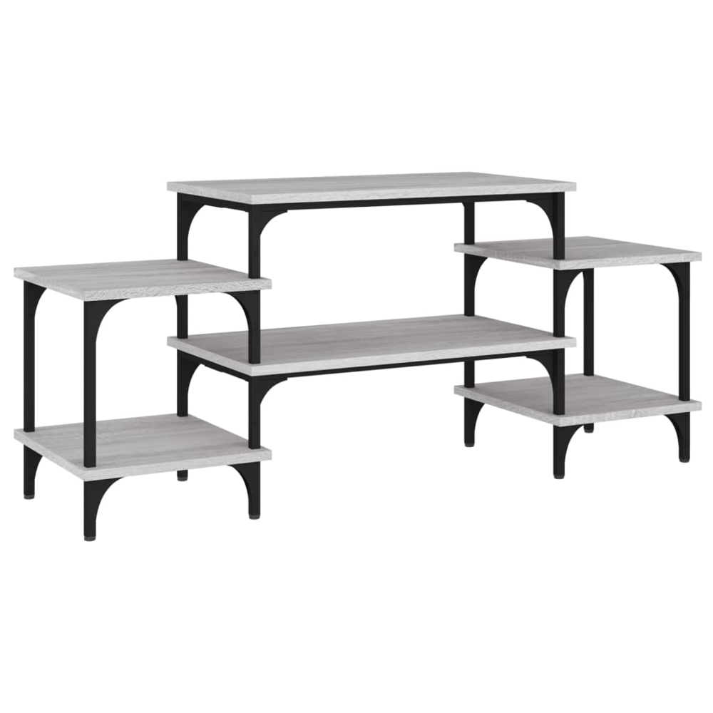 vidaXL 5 Shelf Grey Sonoma TV Cabinet Image 2