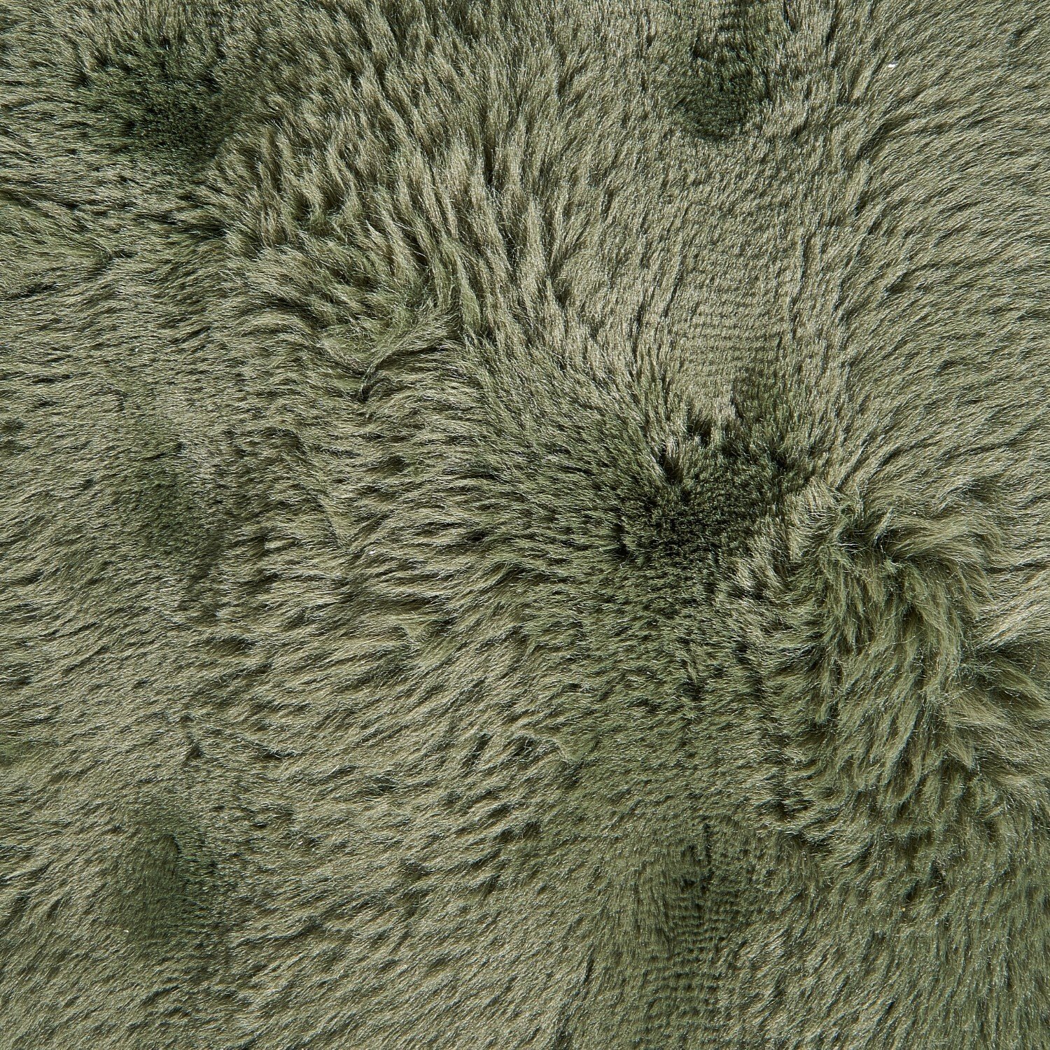 Aspen Faux Fur Cushion Green Image 4