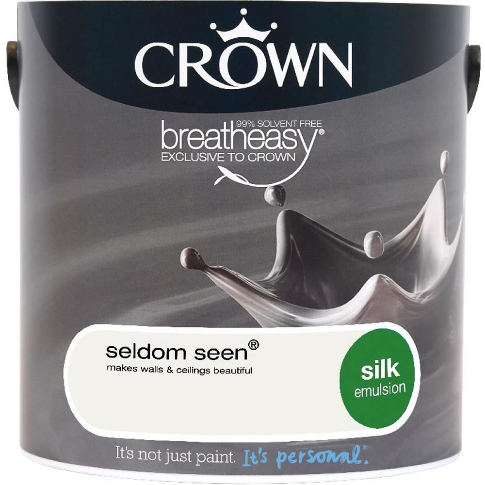 Crown Seldom Seen Silk Emulsion Paint 2.5L Image 1