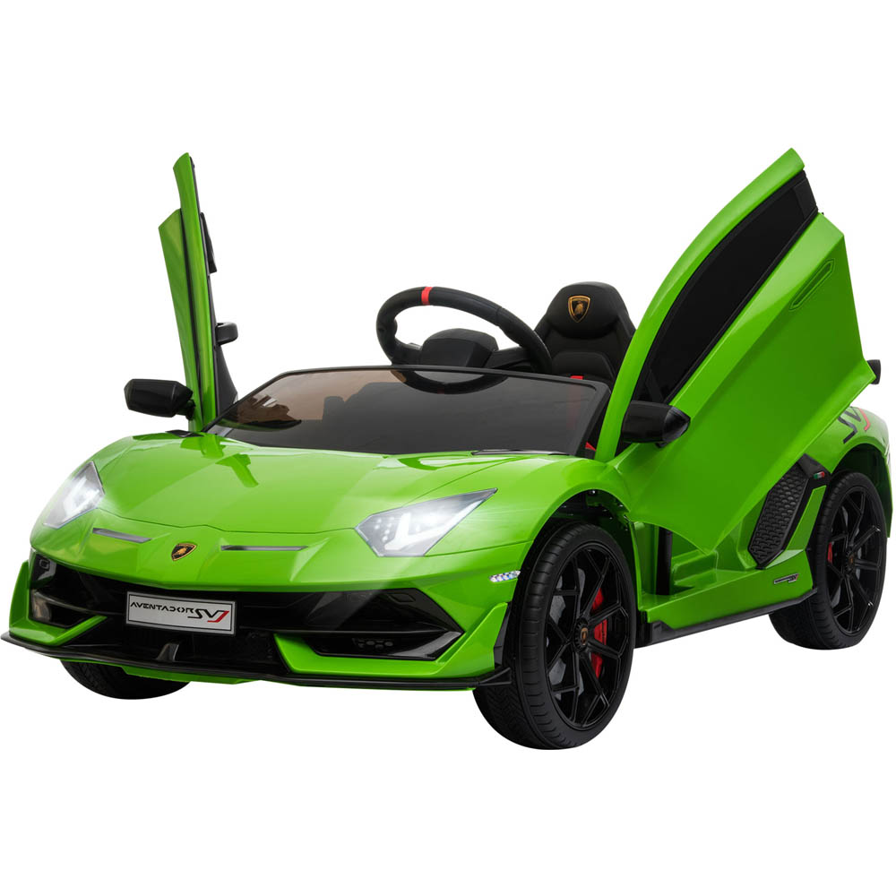 Tommy Toys Lamborghini SVJ Kids Ride On Electric Car Green 12V Image 1