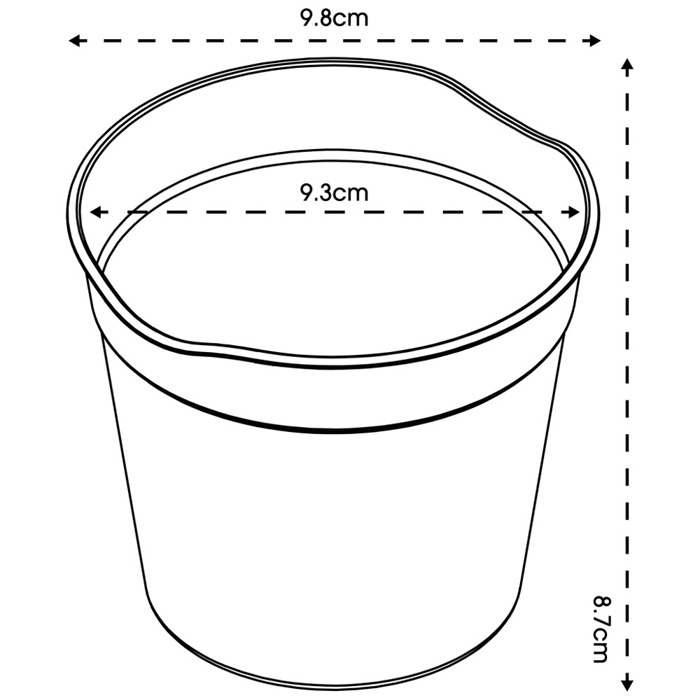 Clever Pots Medium Easy Release Propagation Pots 12 x 10.5cm 5 Pack Image 7