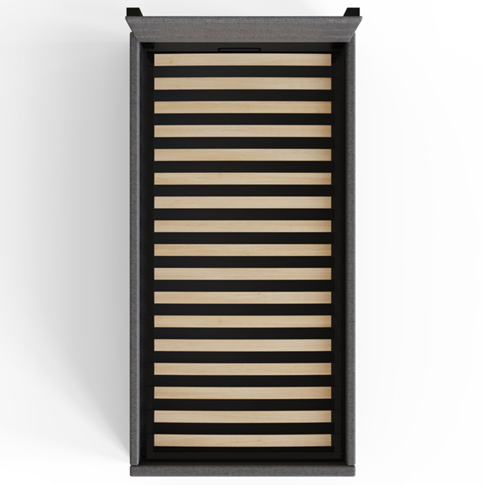 GFW Hudson Single Grey End Lift Ottoman Bed Image 5