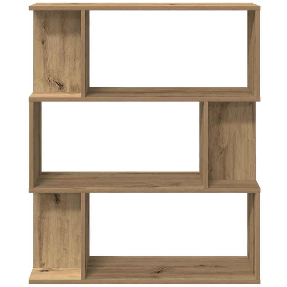 vidaXL 6 Shelf Artisan Oak Bookcase Image 4