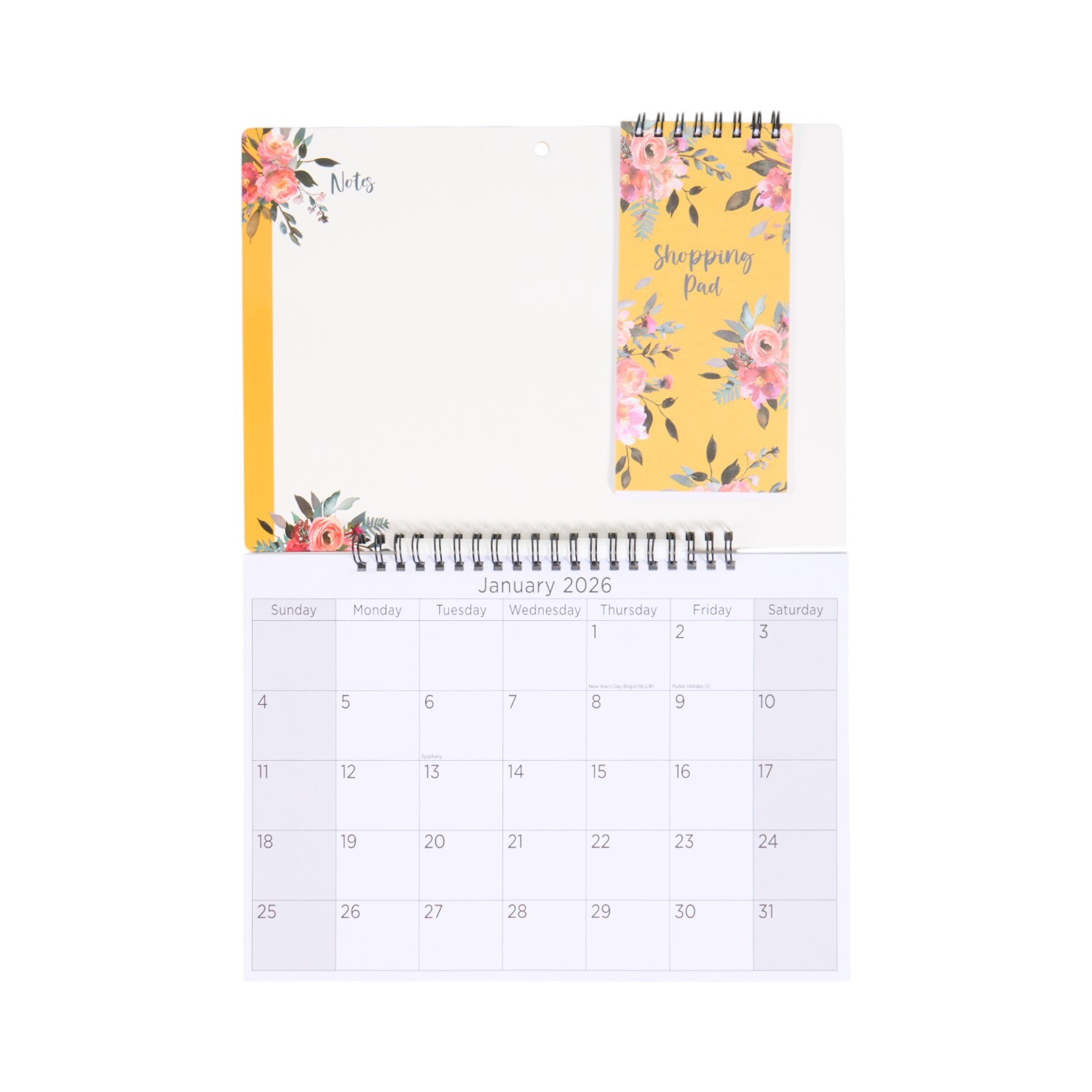 2026 Whiteboard Calendar with Pad and Pen Image 2