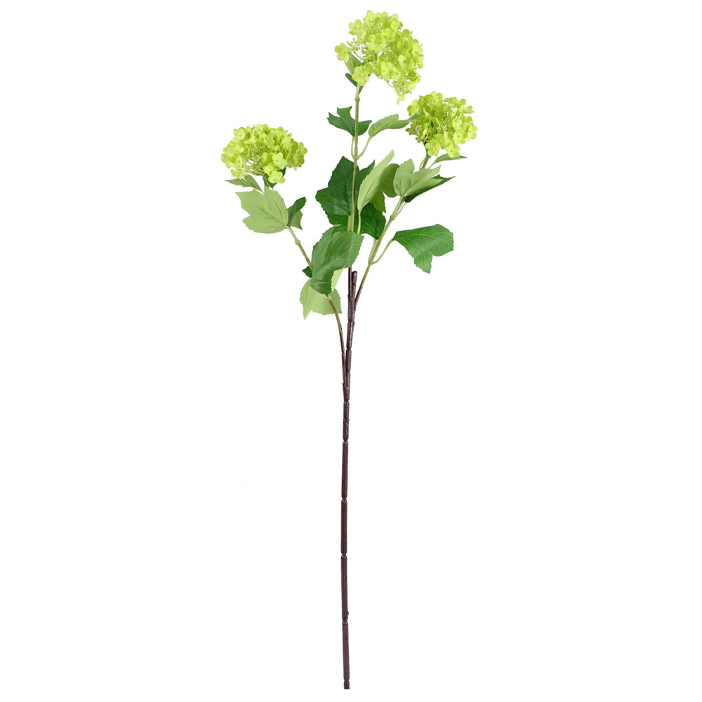 Leaf Chrysanthemum Mix Artificial Flower Bundle with Glass Bubble Vase 60cm 6 Pack Image 5