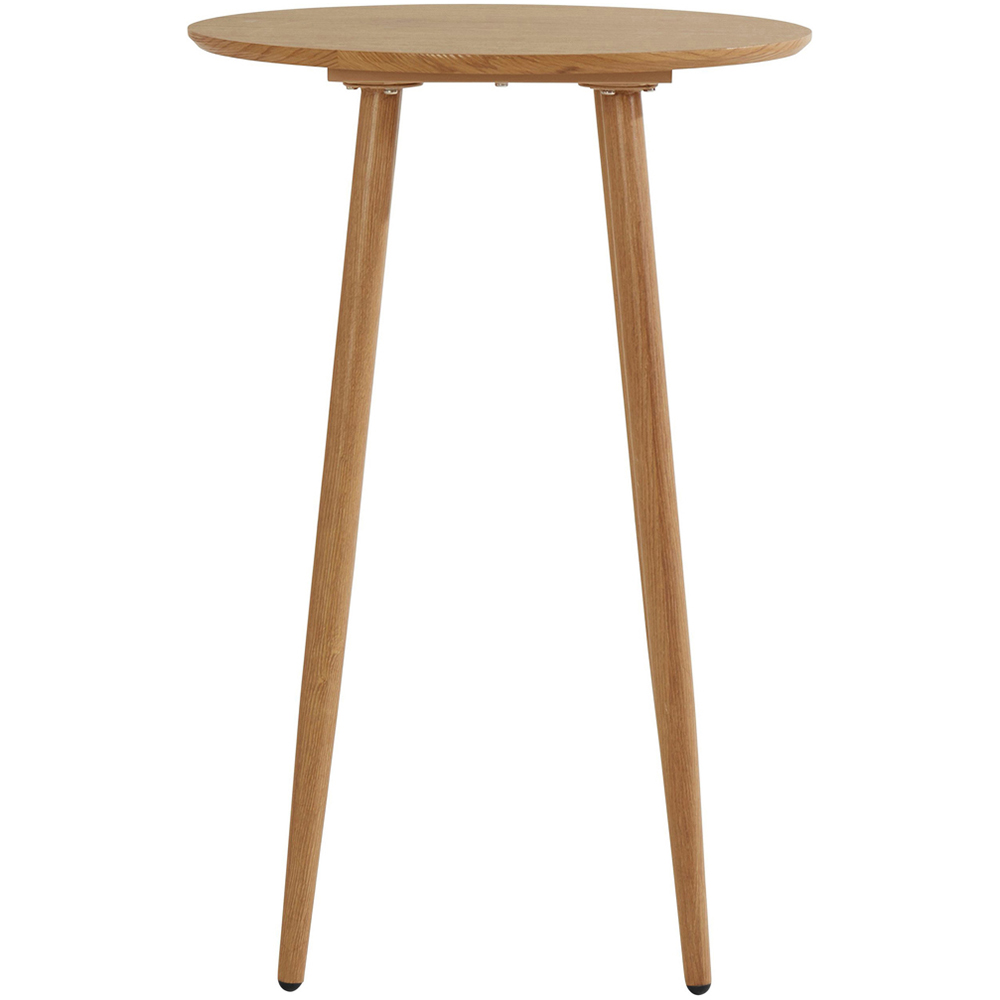 Loft24 Monza Oak Round Bar Table Image 3
