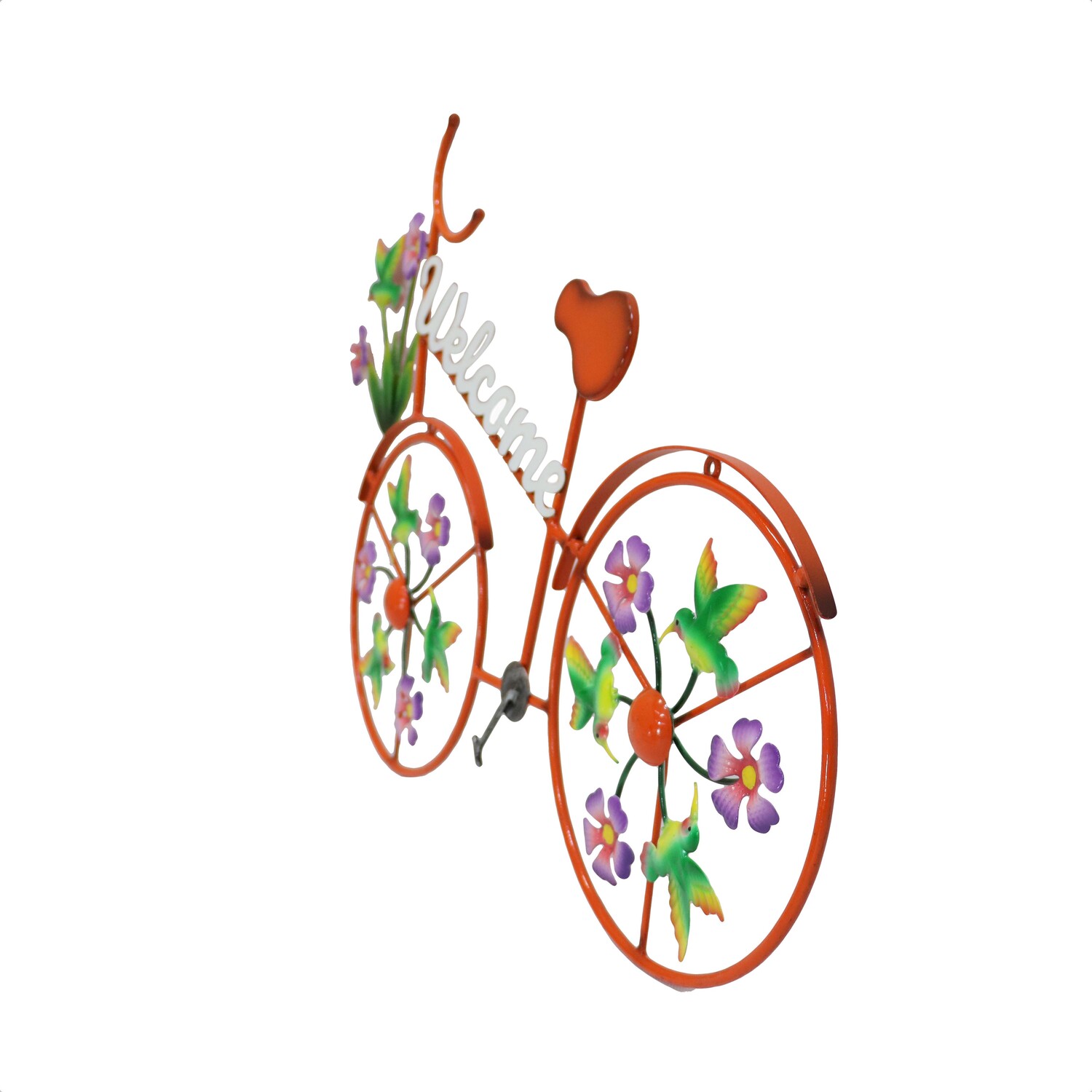 Indoor and Outdoor Welcome Floral Bike - Multicolour Image 4