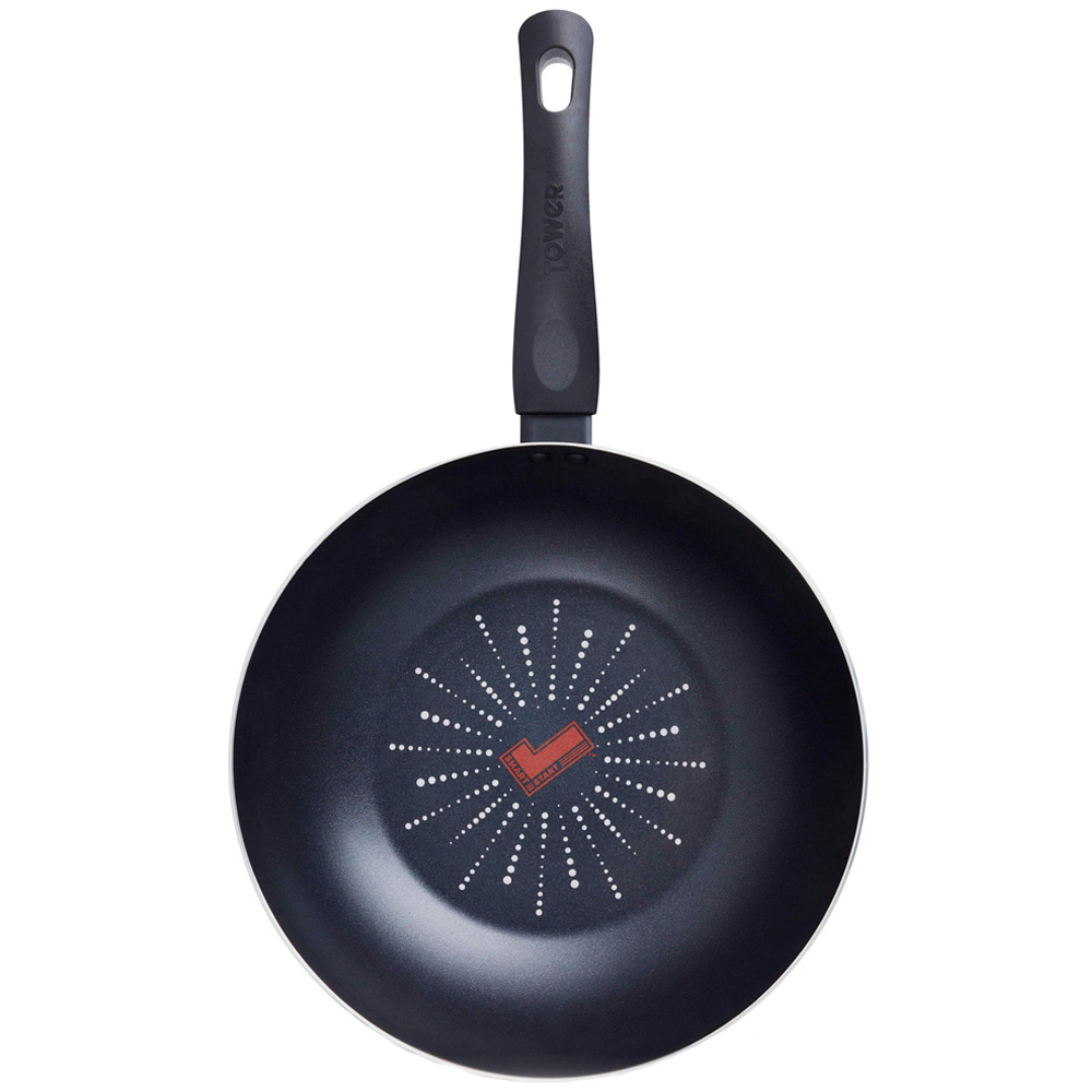 Tower Smart Start Classic 28cm Aluminium Wok Image 1