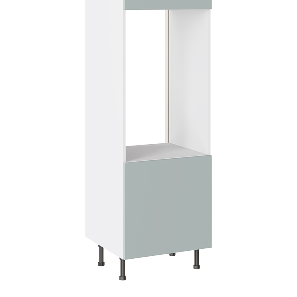 Kitchen Kit Slab Supermatt Aquamarine Double Oven Housing Cabinet Flatpack 1970 x 600mm Image 3