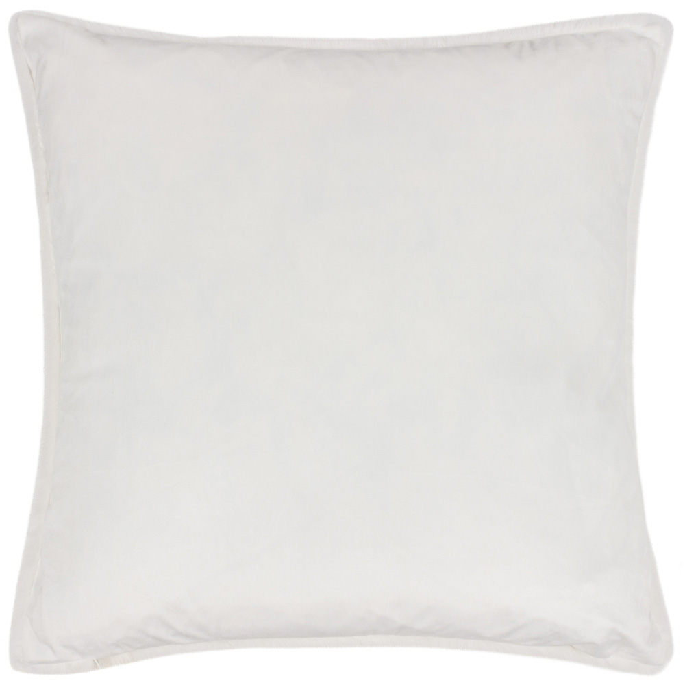 Paoletti Stanza White Faux Fur Cushion Image 3