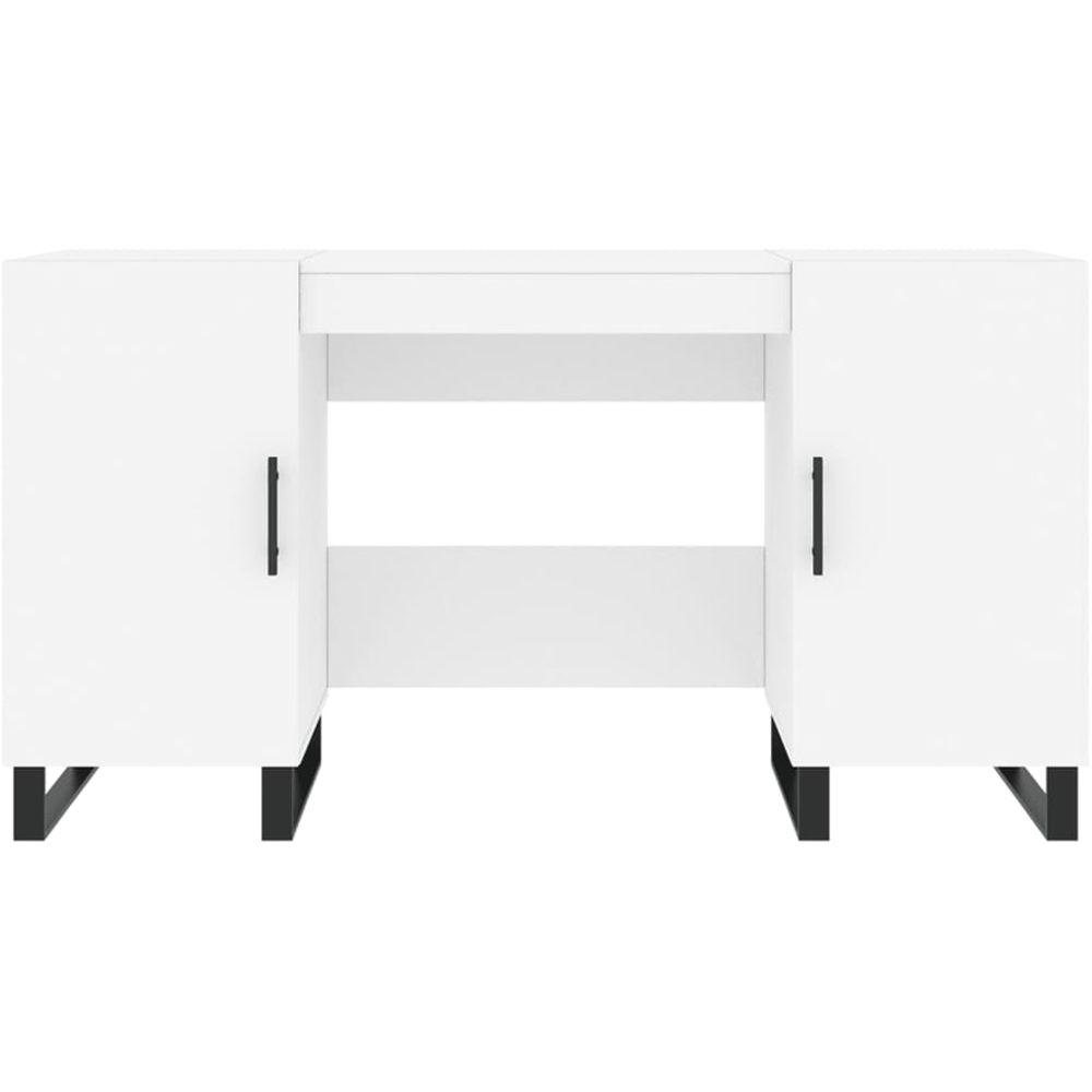 vidaXL 2 Door Computer Desk White Image 6