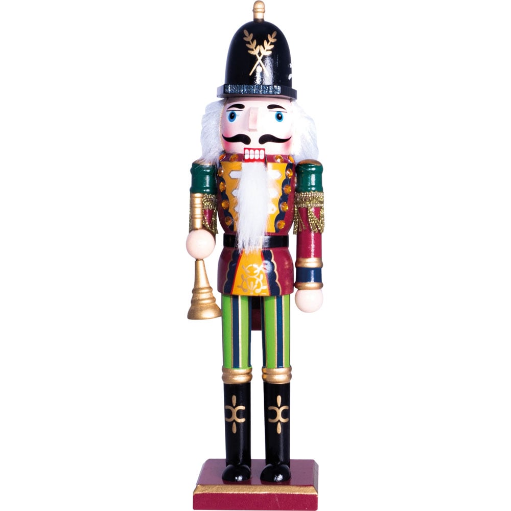 St Helens Multicolour Christmas Nutcracker with Bugle Image 1