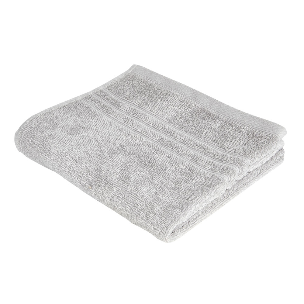 Wilko Silver Hand Towel Image 1