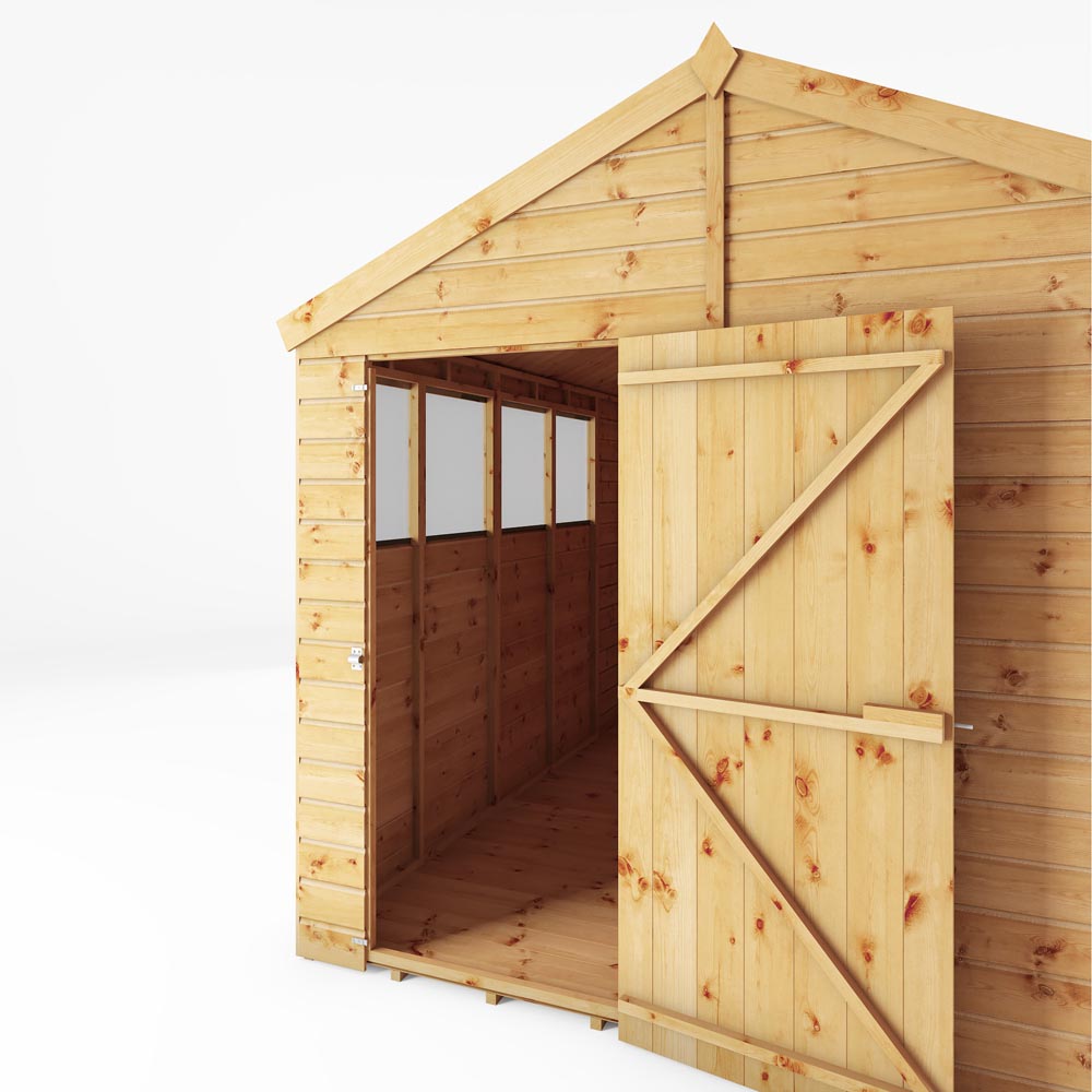Mercia 10 x 8ft Shiplap Apex Wooden Shed Image 10