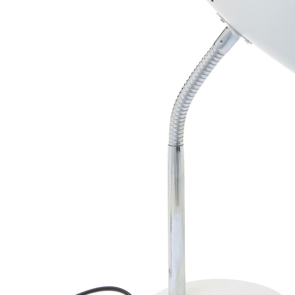 Premier Housewares Flexi Matte White Desk Lamp Image 5