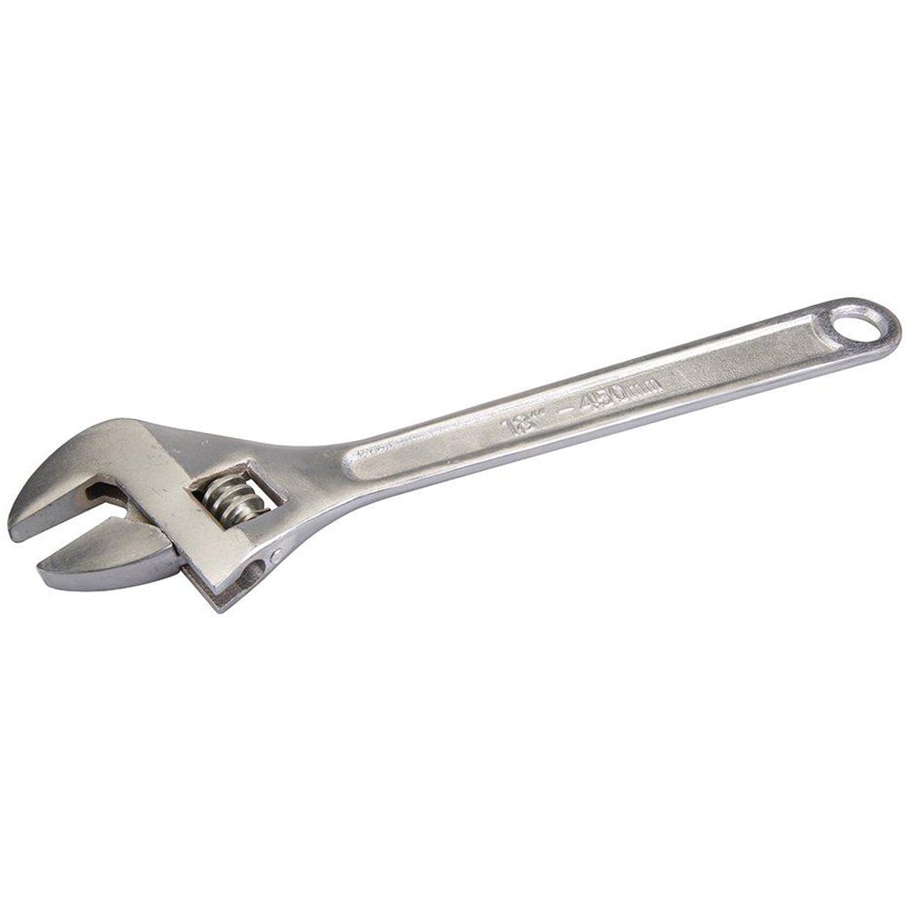 Silverline 50mm Jaw Adjustable Wrench 450mm Image 1