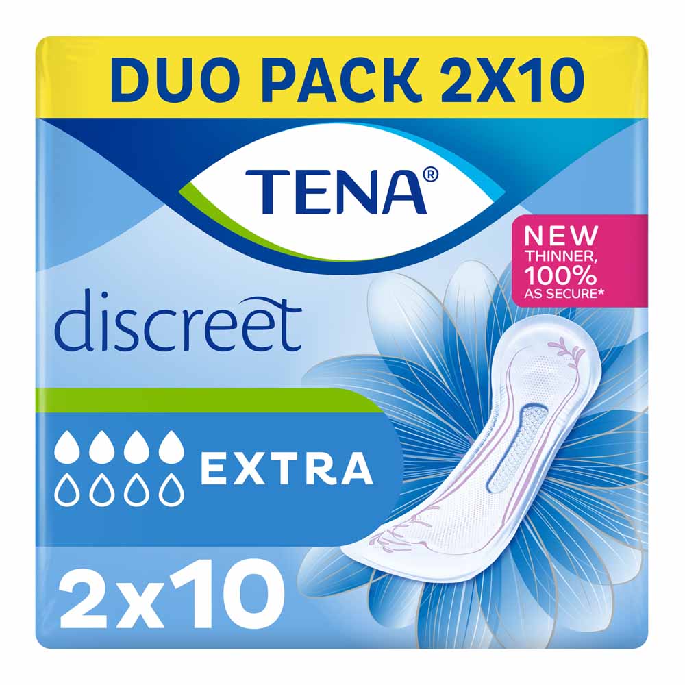 Tena Lady Extra Pads 2 x 10 pack Image 1