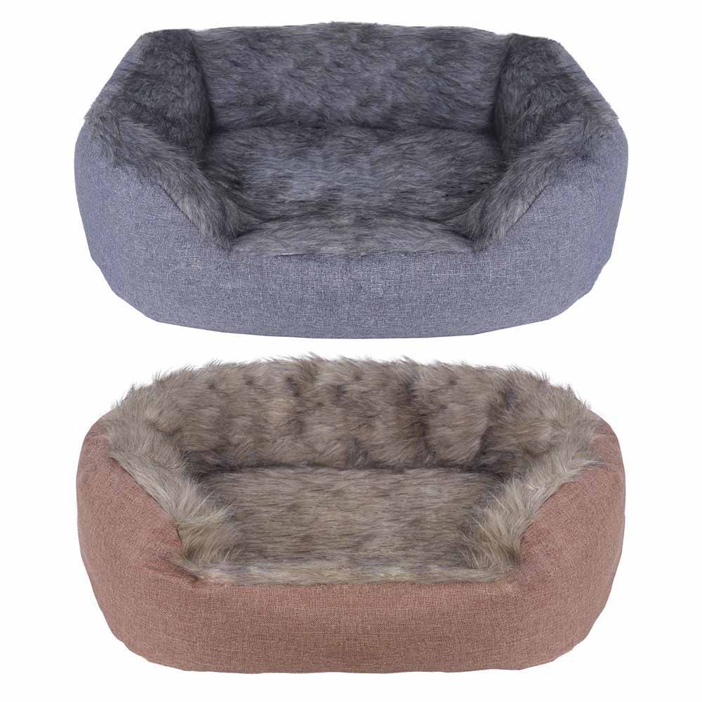Single Rosewood Medium Snuggle Pet Bed in Assorted styles Image 1