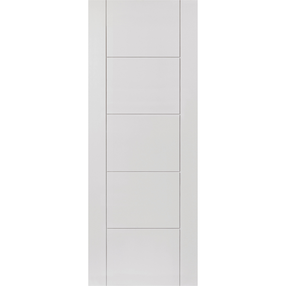 JB Kind Tigris Modern White Internal Door 1981 x 762mm Image 1