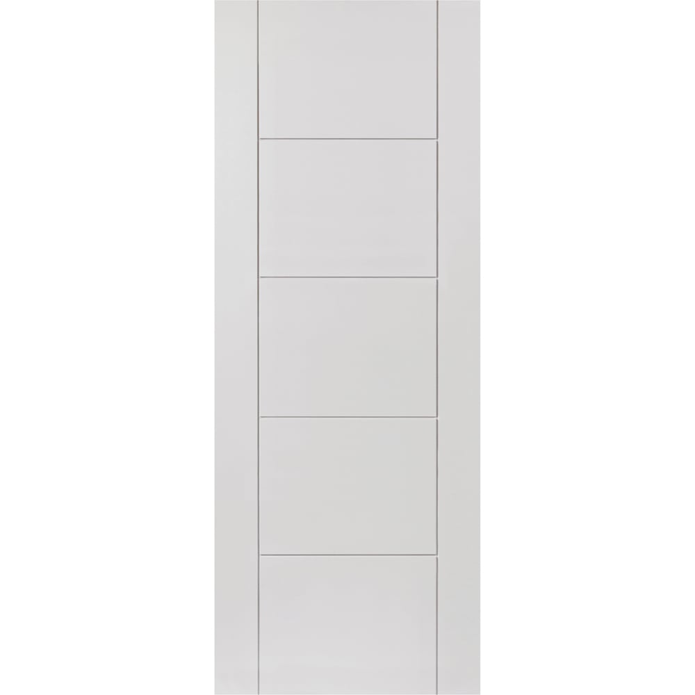 JB Kind Tigris Modern White Internal Door 1981 x 686mm Image 1