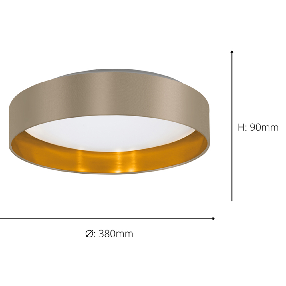 EGLO Maserlo Cappuccino Ceiling Light Image 4